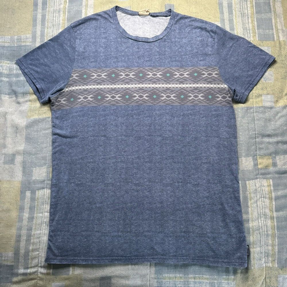 Hollister California Blue Graphic Short Sleeve Tee Mens Large